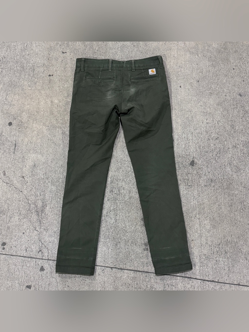 Carhartt WIP Sid Men’s Olive Green Chino Khaki Pants Size 31 X 32 Skater